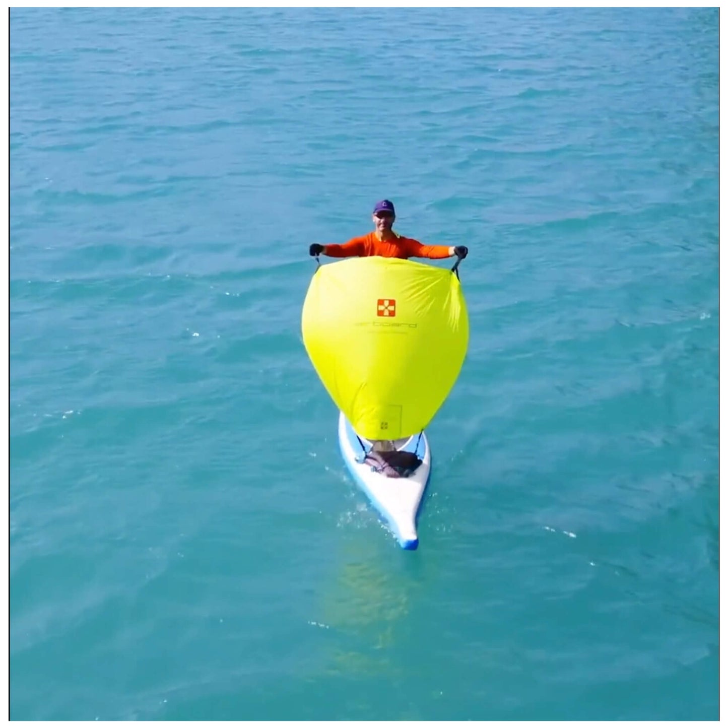 Airboard SUP Sail Segel grün 140x135 cm