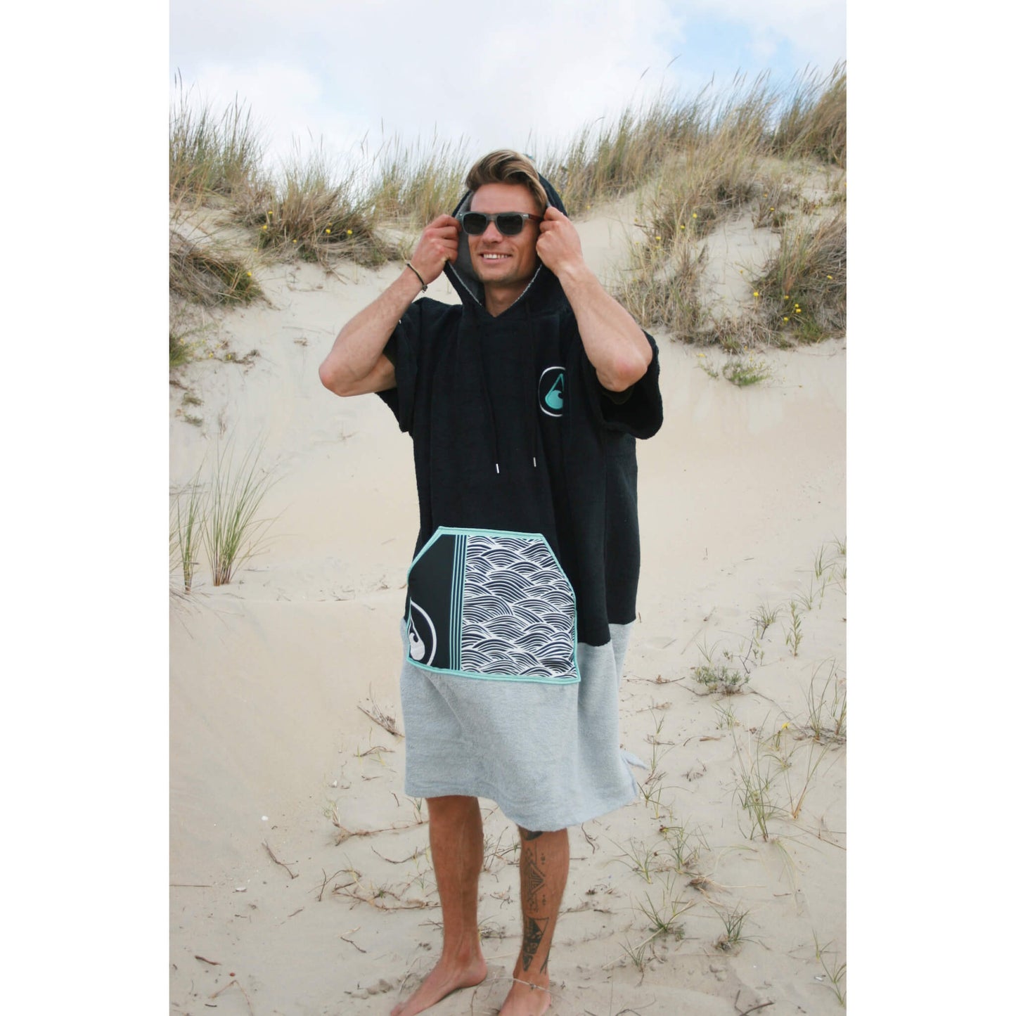 Wave Hawaii AirLite Poncho Moledo XL grau