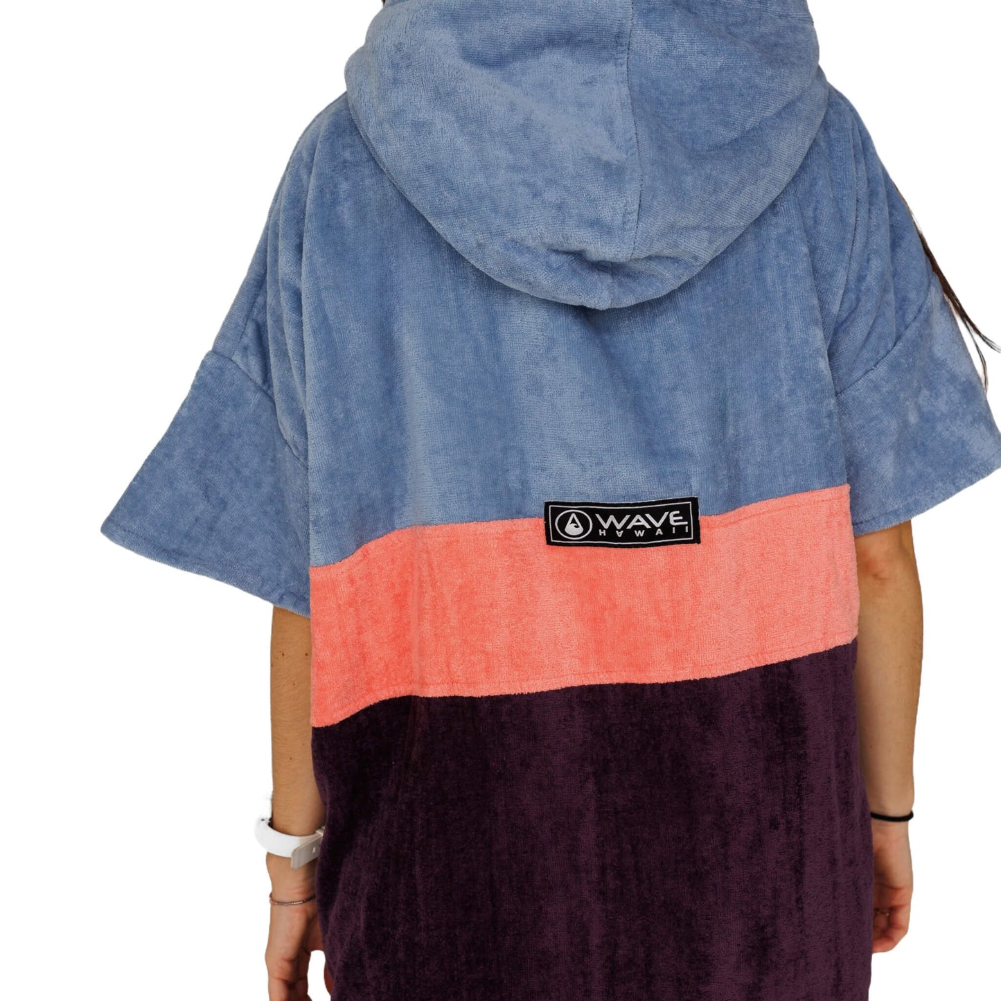 Wave Hawaii Cotton Velours Poncho Kiholo M lila