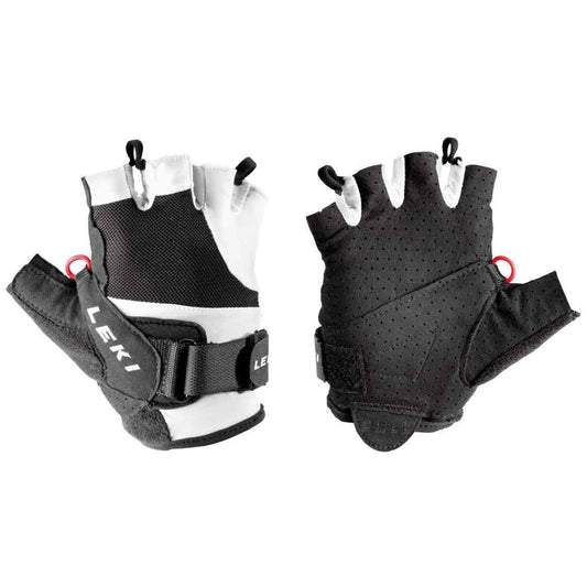 Leki Glove Summer Shark Short Nordic Walking Handschuhe schwarz