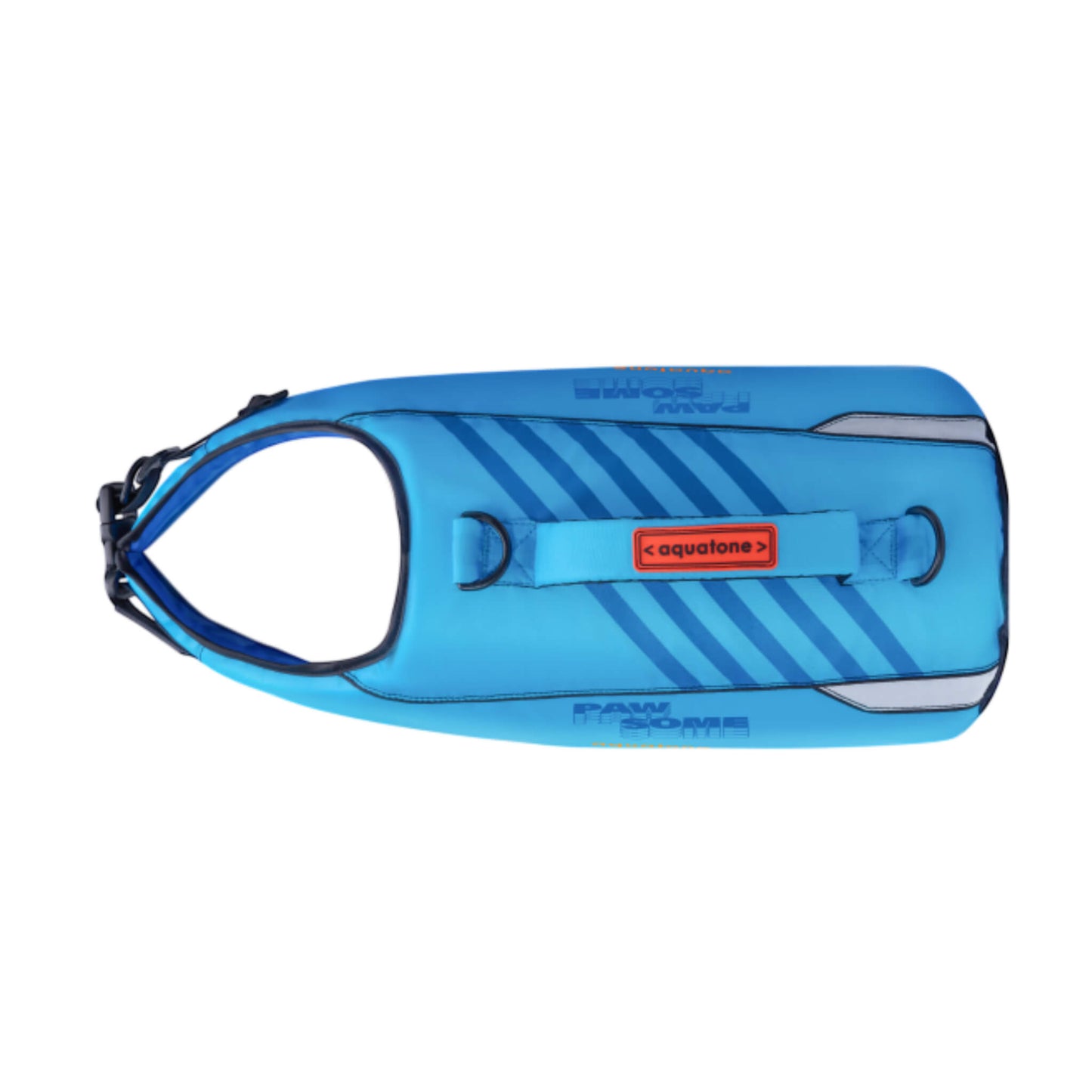 Aquatone Pawsome Hunde Schwimmweste mit Griff blau