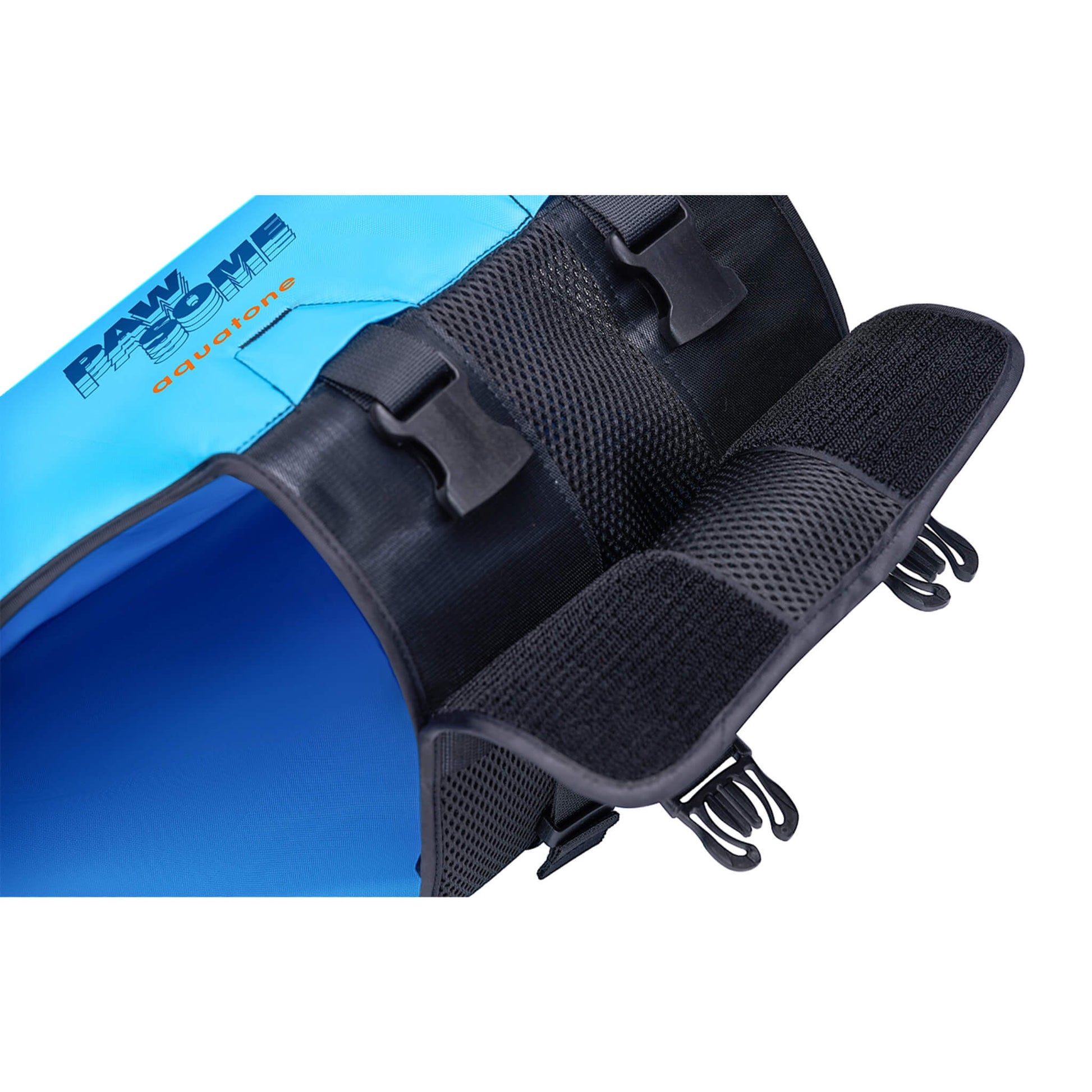 Aquatone Pawsome Hunde Schwimmweste mit Griff blau