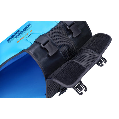 Aquatone Pawsome Hunde Schwimmweste mit Griff blau