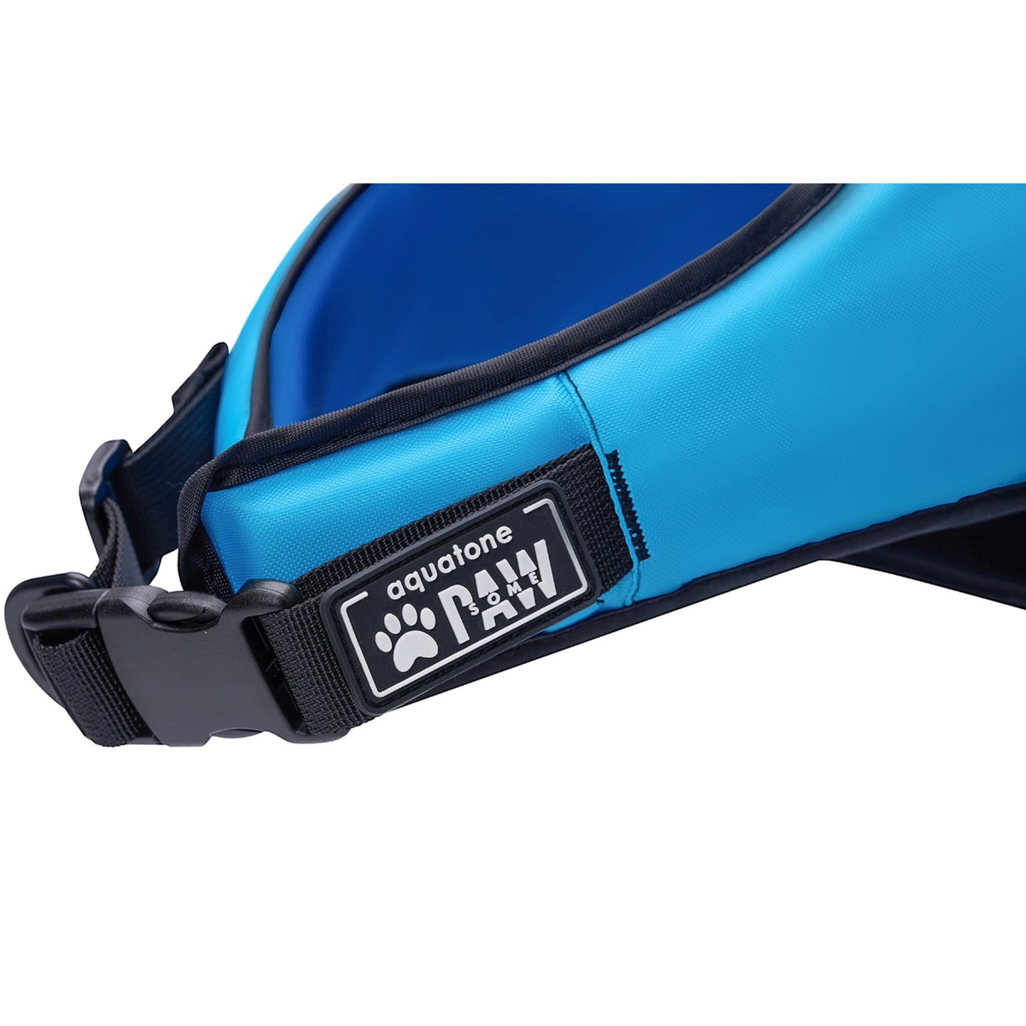 Aquatone Pawsome Hunde Schwimmweste mit Griff blau