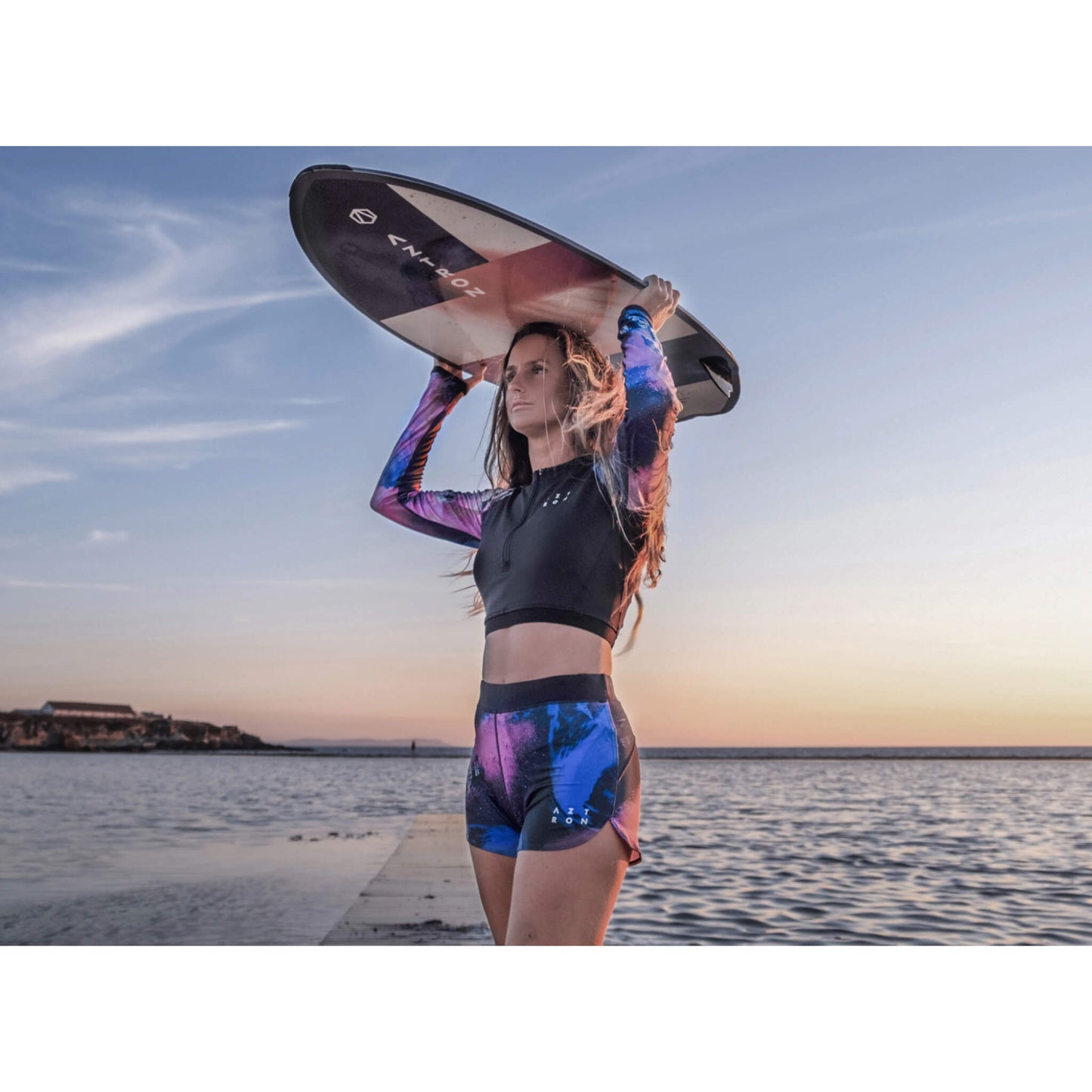 Aztron Papillon Rashguard Short Damen Funktionsshorts schwarz