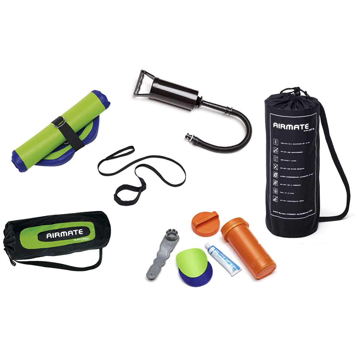 Black Forest Elements Airmate Inflatable Bodyboard Set - M