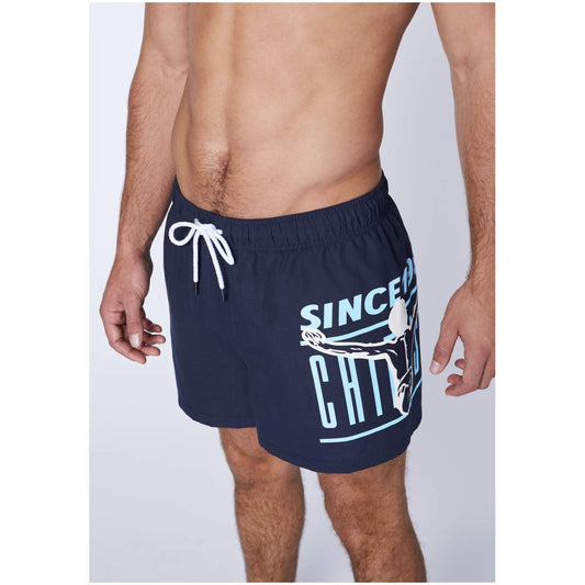 Chiemsee Tiger Shark Bade Shorts blau