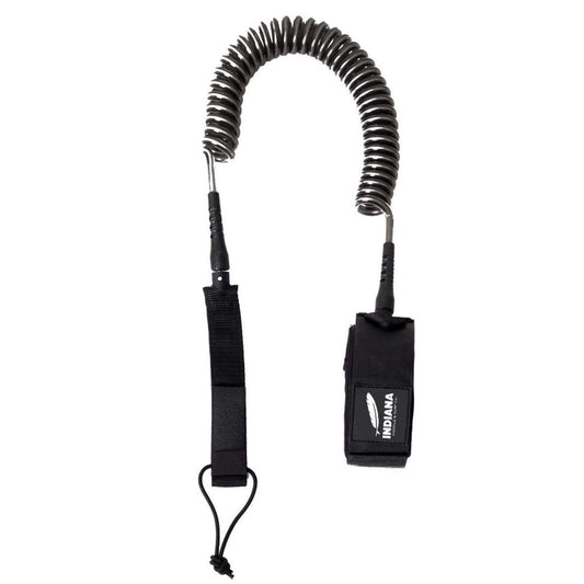 Indiana Coil Leash SUP Sicherheitsleine schwarz