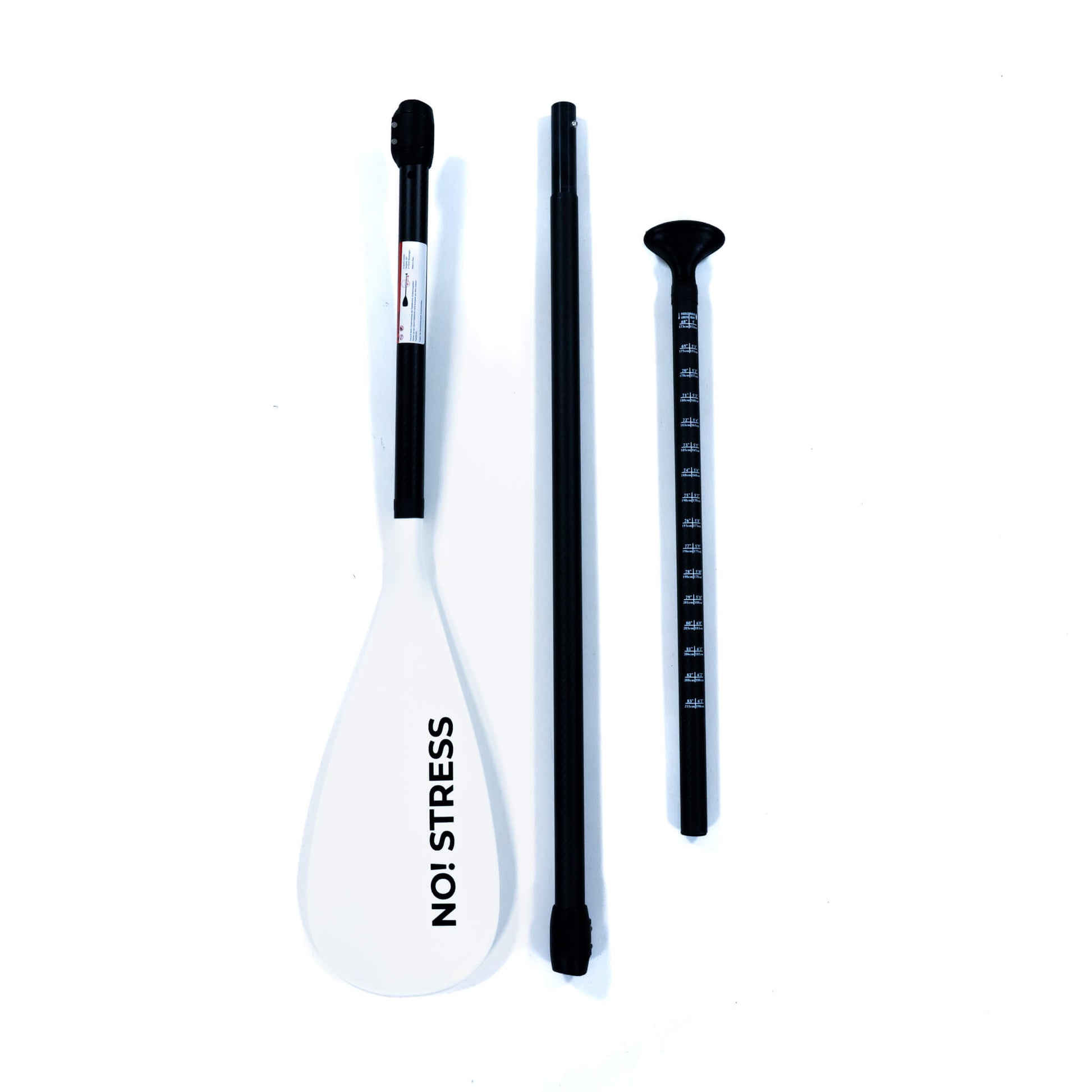 No Stress Carbon Hybrid SUP Paddel 3-teilig