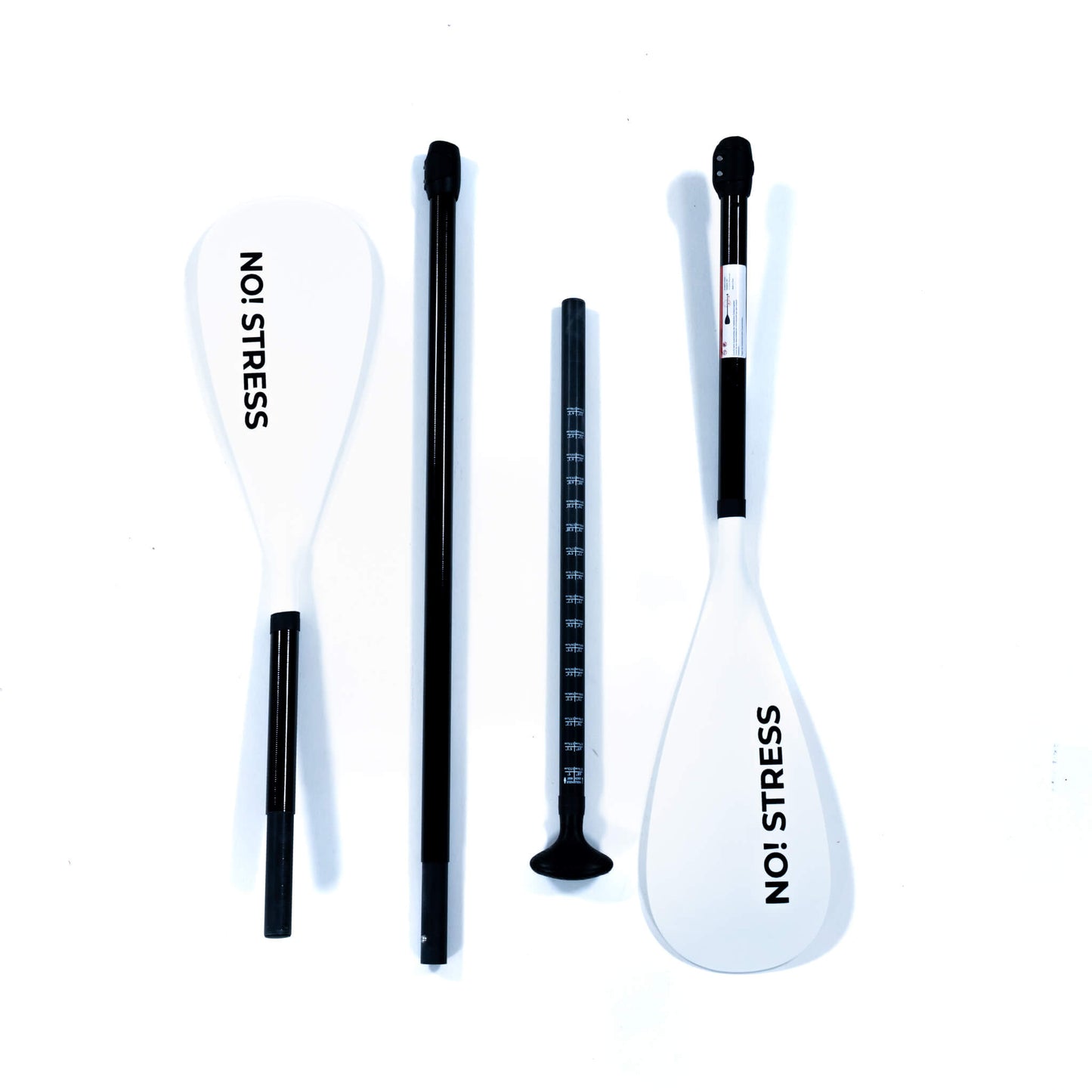 No Stress Fiberglas Kajak und SUP Paddel 4-teilig