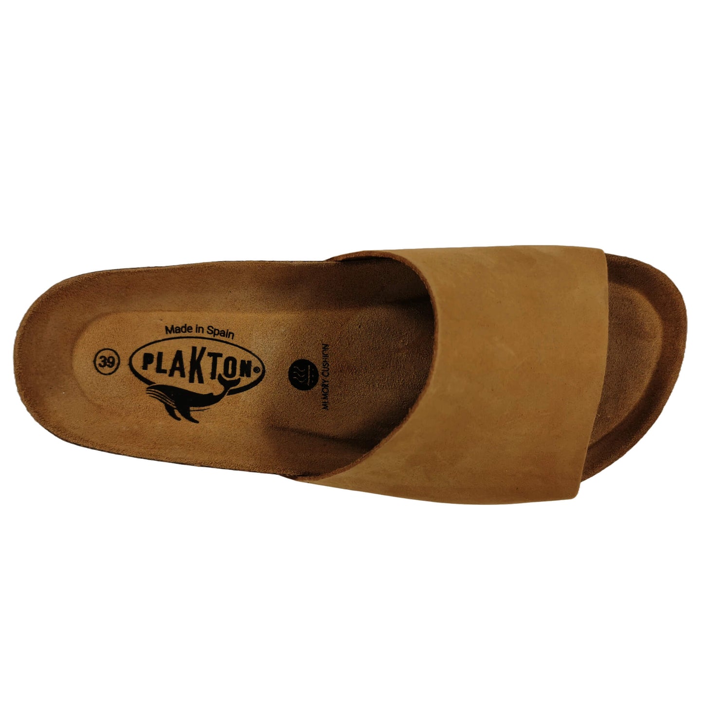 Plakton Bala Nubuk Damen Leder Pantolette Sandalette beige