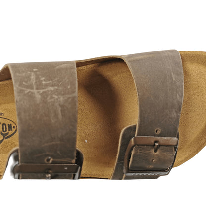 Plakton Barna Apure Leder Pantolette Sandalette braun