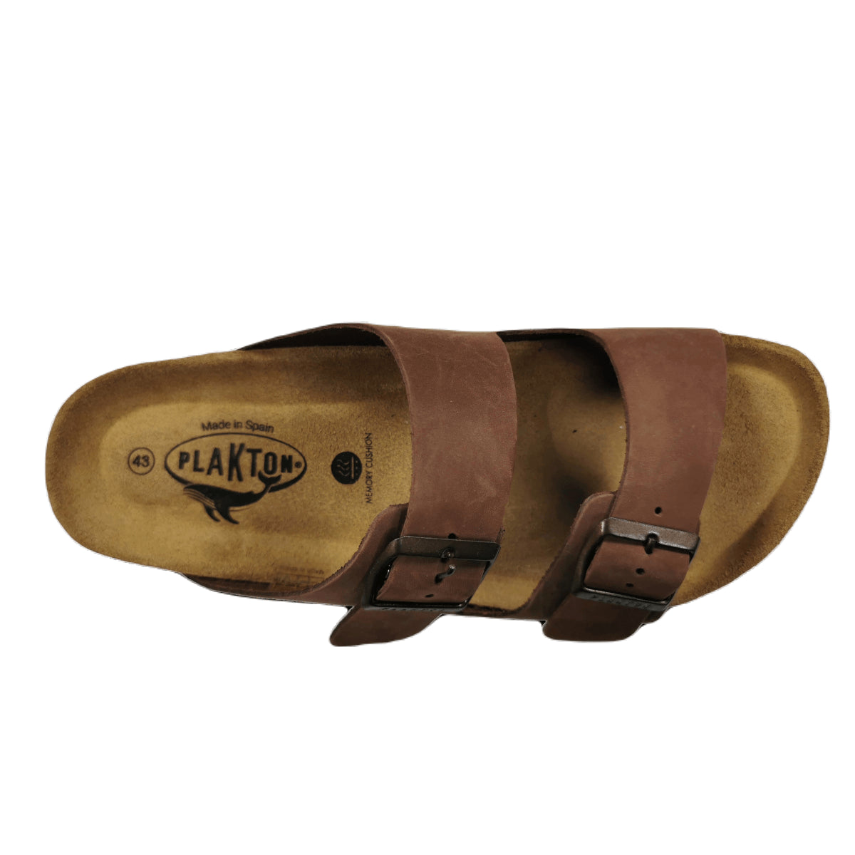 Plakton Barna Nobuck 2 Leder Pantolette Sandalette braun