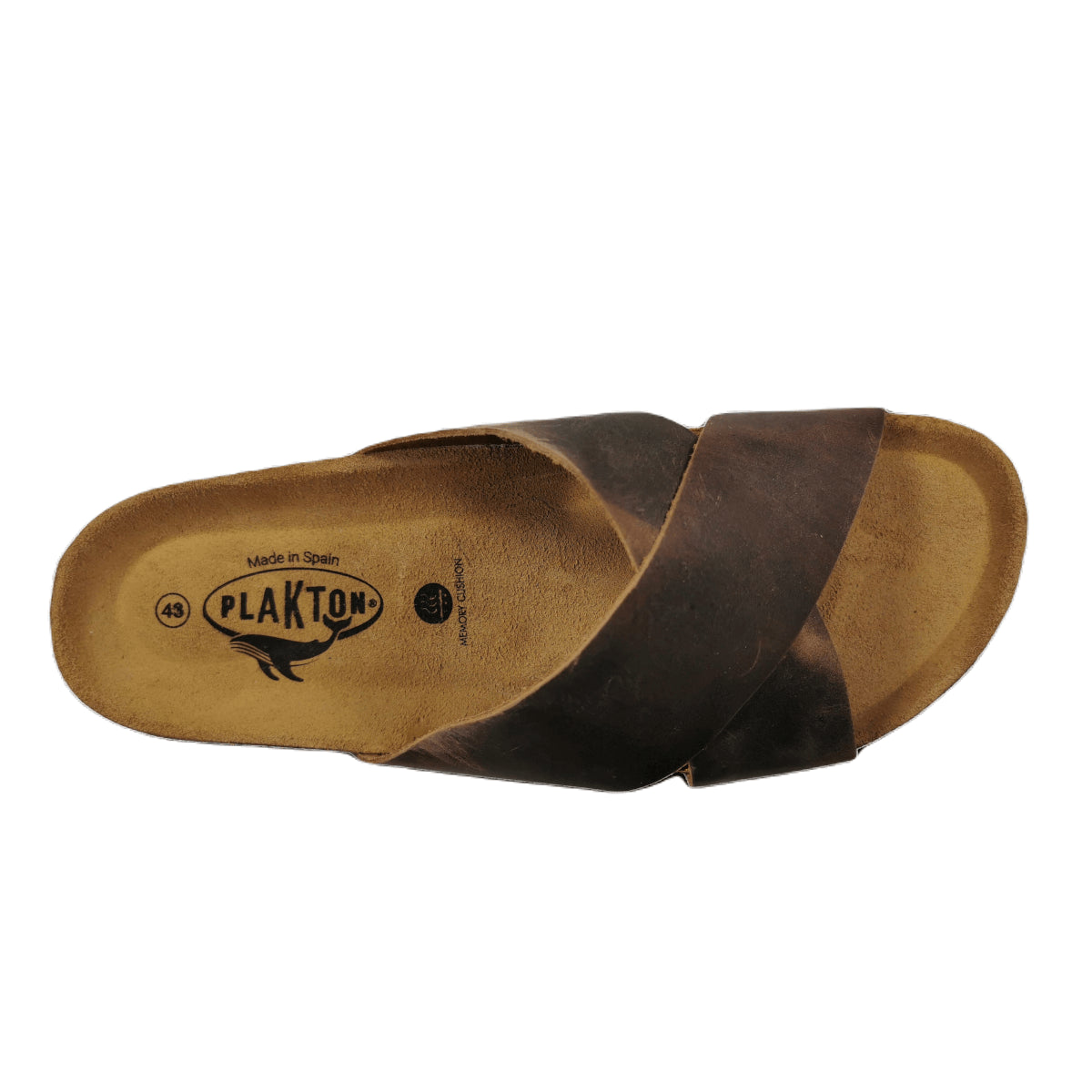 Plakton Benito Apure Leder Pantolette Sandalette beige