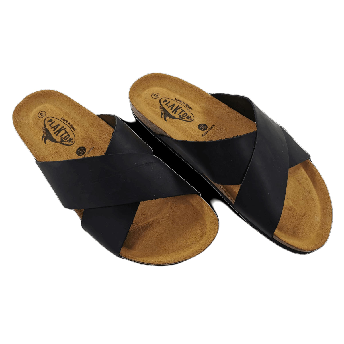 Plakton Benito Apure Leder Pantolette Sandalette schwarz