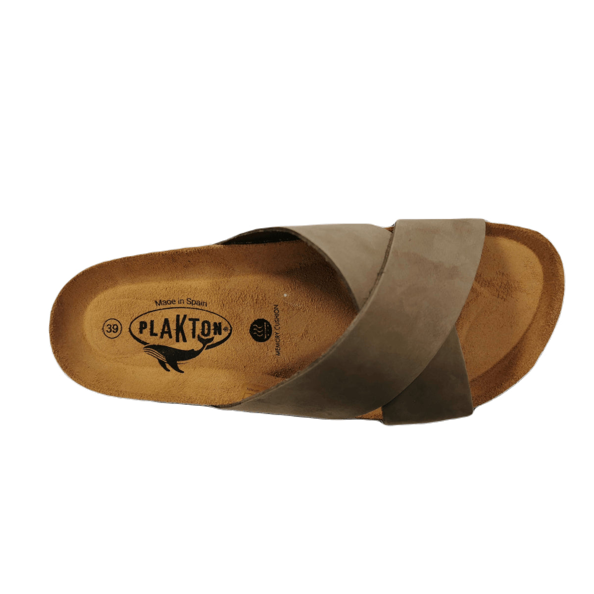 Plakton Bibi Nobuck 2 Damen Leder Pantolette Sandalette grün