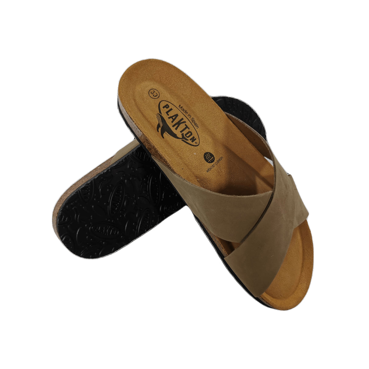 Plakton Bibi Nobuck 2 Damen Leder Pantolette Sandalette grün