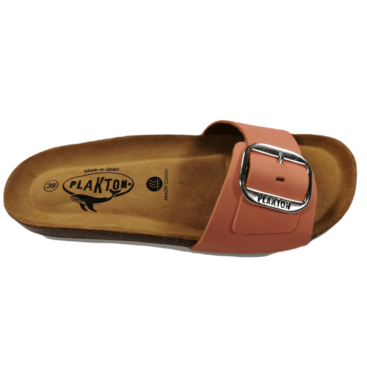 Plakton Bis 3 Nobuck Damen Leder Pantolette Sandalette orange