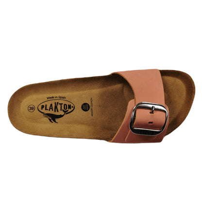 Plakton Bis 3 Nobuck Damen Leder Pantolette Sandalette orange