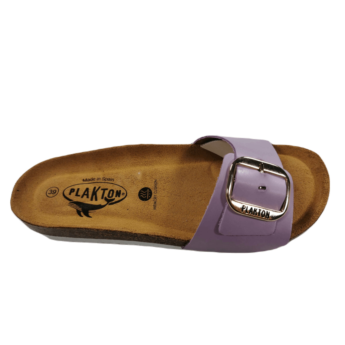 Plakton Bis 3 Vaquetilla Damen Leder Pantolette Sandalette lila