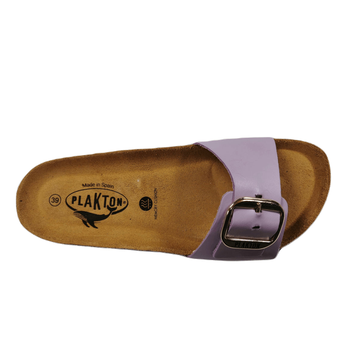 Plakton Bis 3 Vaquetilla Damen Leder Pantolette Sandalette lila