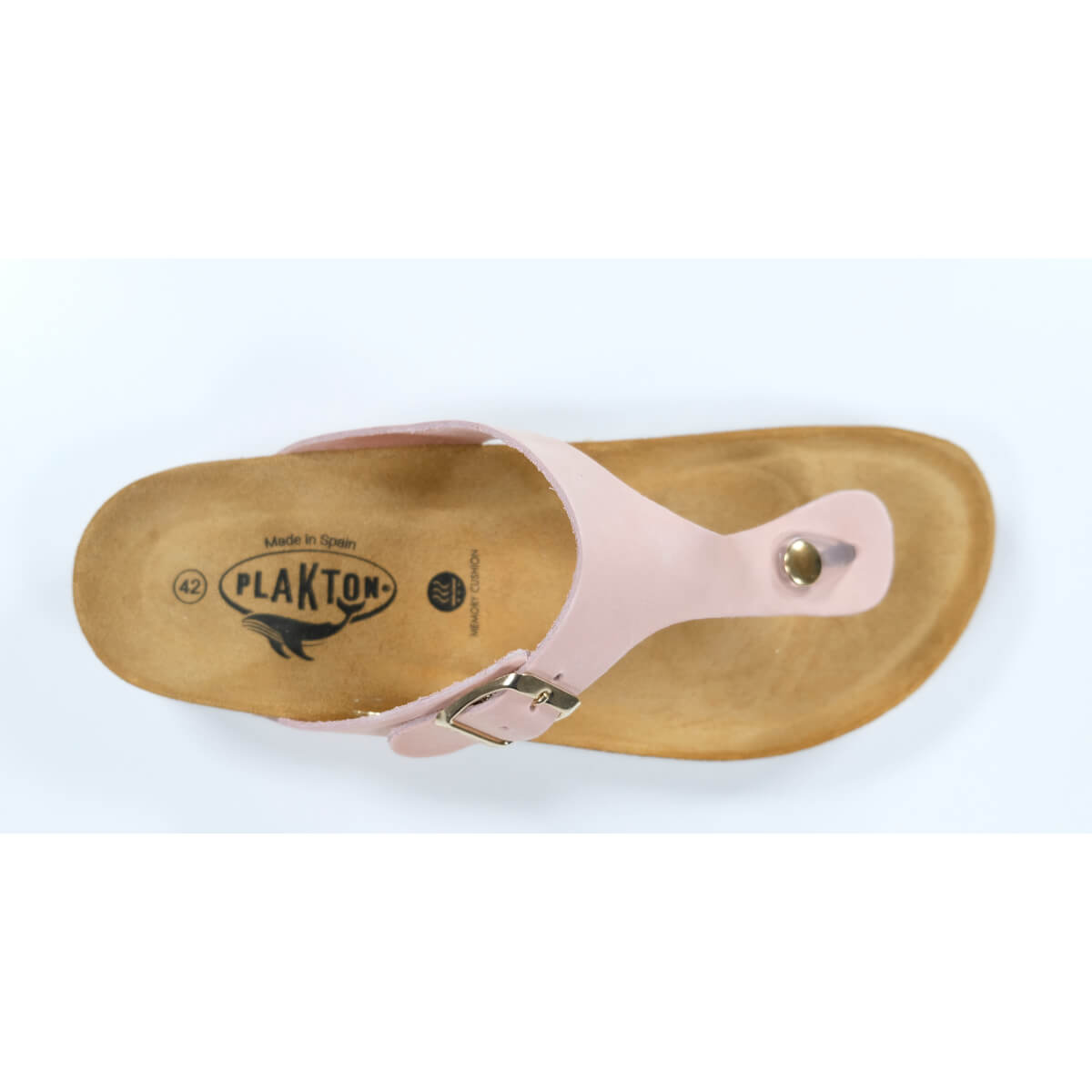 Plakton Bolero Nobuck 2 Damen Leder Zehenstegsandale rosa