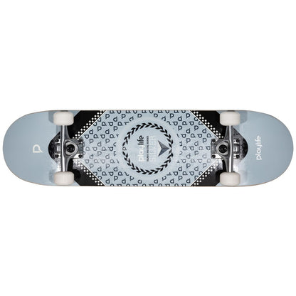 Playlife Heavy Metal Silver 31" x 8" Skateboard silber