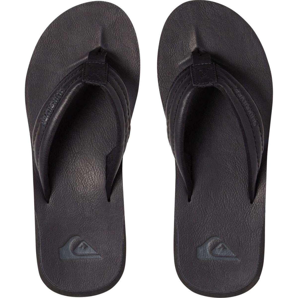 Quiksilver Carver Nubuck Zehenstegsandalen schwarz