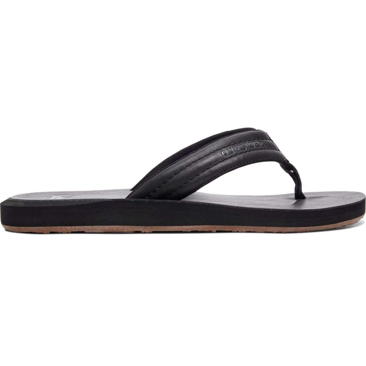 Quiksilver Carver Nubuck Zehenstegsandalen schwarz