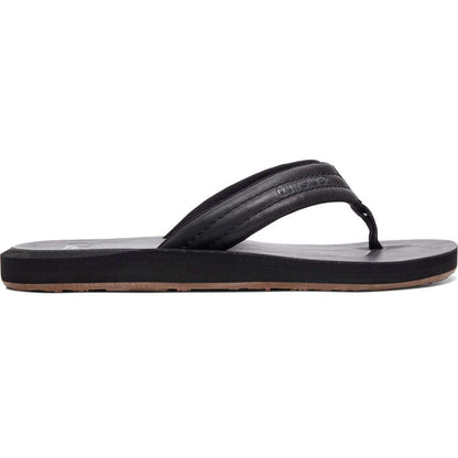 Quiksilver Carver Nubuck Zehenstegsandalen schwarz