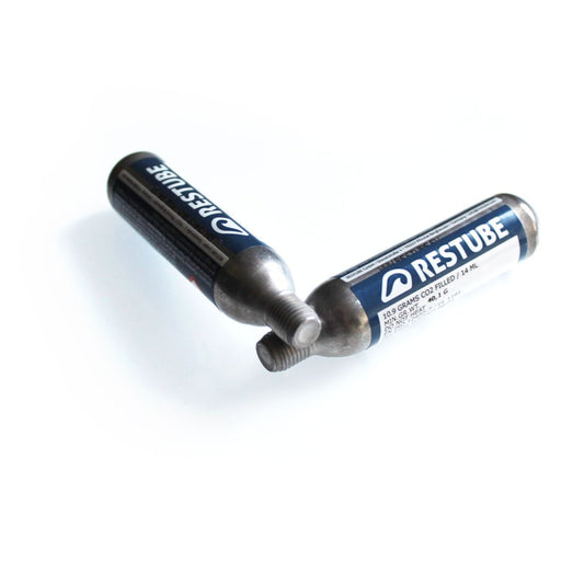 RESTUBE Spare Cartridges 10,9g CO2-Ersatz-Patronen im Doppelpack