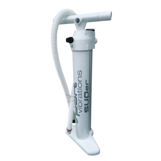 Sport Vibrations SUPER Dual-Zylinder White Edition Doppelhub Handpumpe weiß