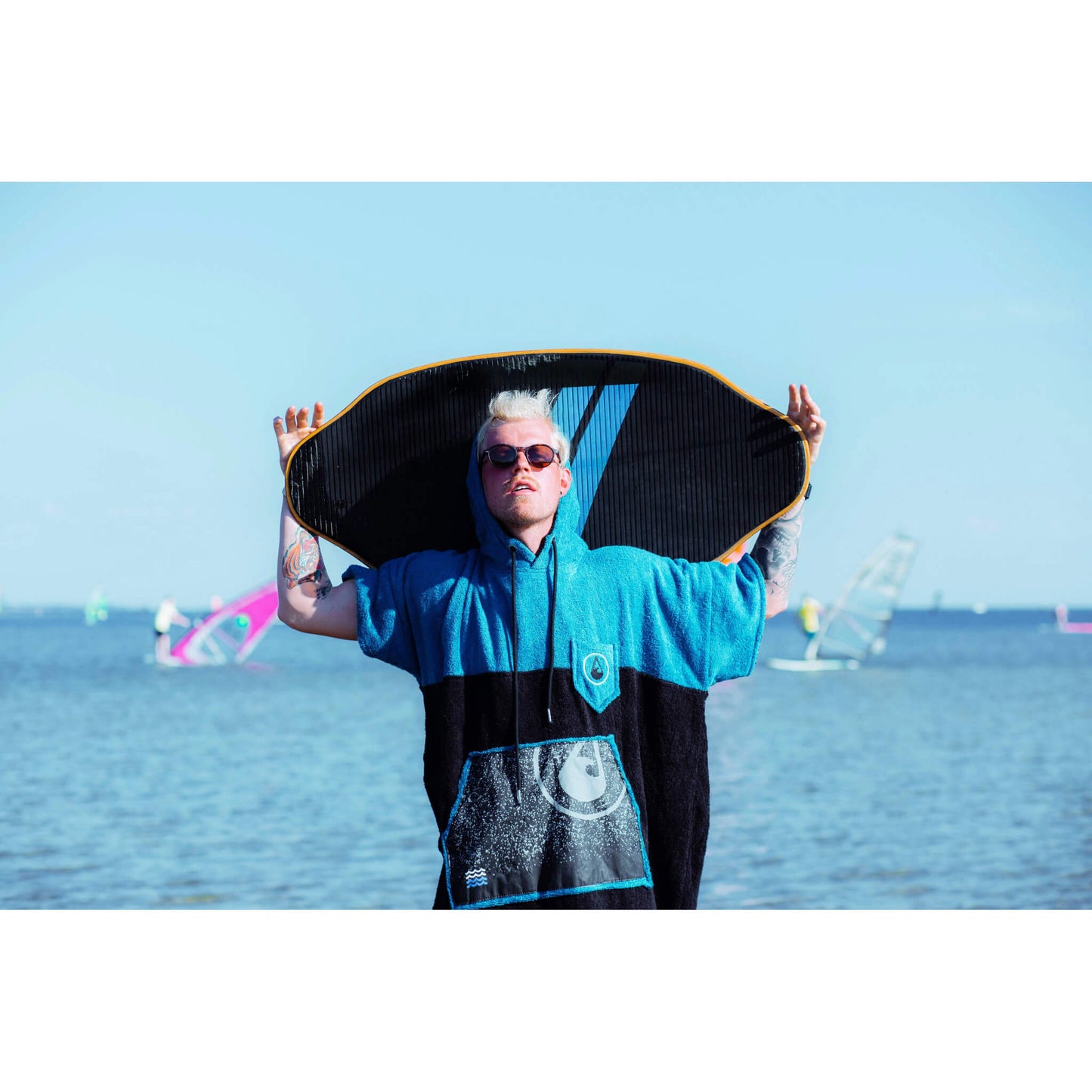 Wave Hawaii Bamboo Poncho Uno XL schwarz