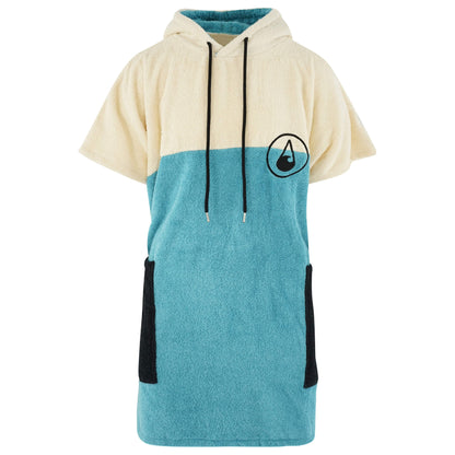 Wave Hawaii Cotton Poncho Porto M blau