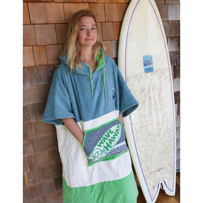 Wave Hawaii Cotton Velours Poncho Curitiba  L beige