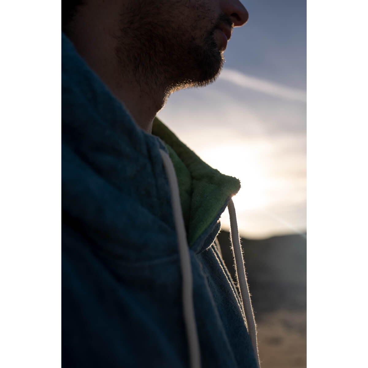 Wave Hawaii Cotton Velours Poncho Curitiba  L beige