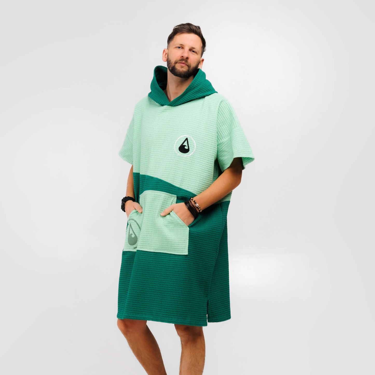 Wave Hawaii Travel Poncho Breese L-XL grün