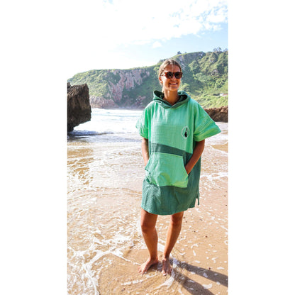 Wave Hawaii Travel Poncho Breese L-XL grün